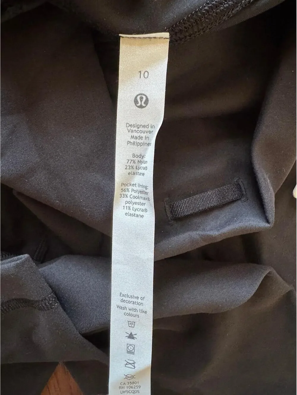 Lululemon Wunder Train High Rise 25” Black Size 10 NWT